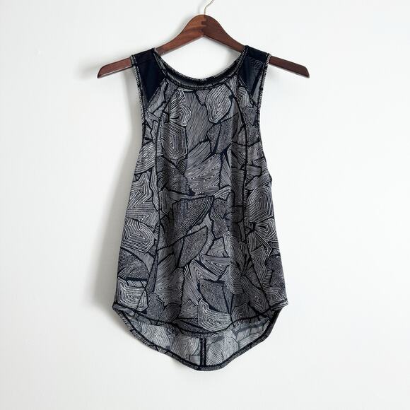 LULULEMON Sculpt Workout Tank Top Dottie Tribe White Black - Picture 3 of 9